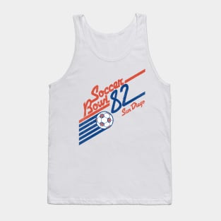 Soccer Bowl 82 Retro Faded Design Tank Top